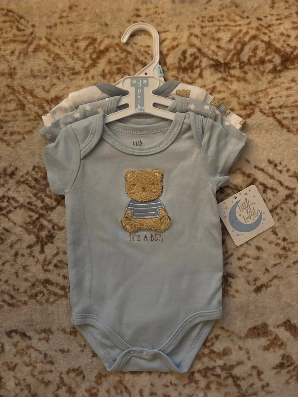 Short-Sleeve One-Piece Bodysuit (3-Pack)